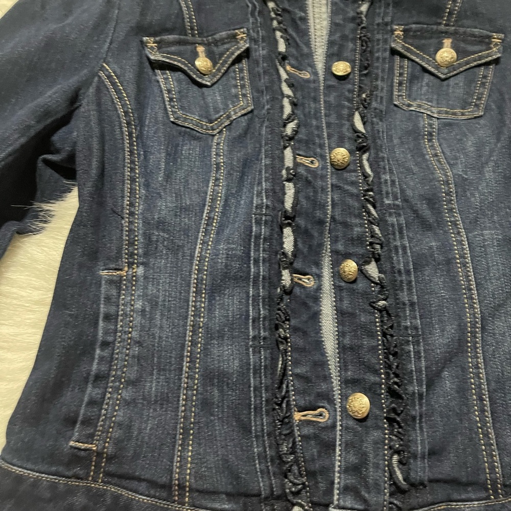 White House black market jeans jacket used like new